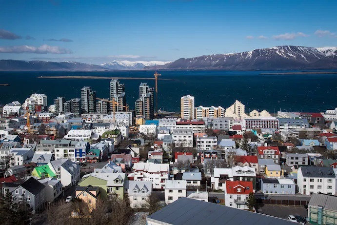 Quang cảnh trung tâm thành phố Reykjavik ở Iceland. (Jabin Botsford / The Washington Post)
