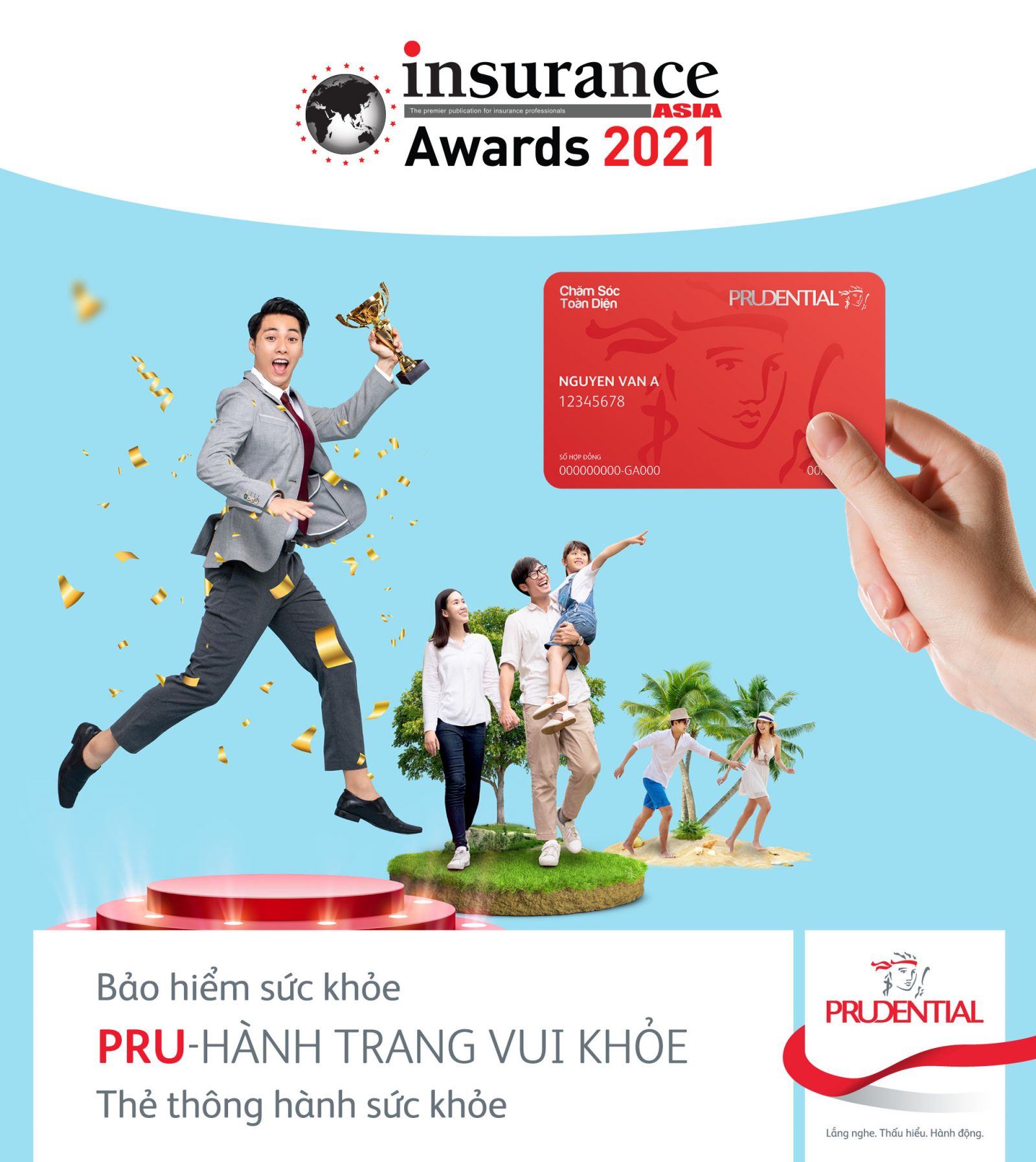 Prudential cũng nhận giải “Sản phẩm bảo hiểm mới của năm” cho giải pháp bảo vệ sức khỏe PRU- Hành Trang Vui Khỏe