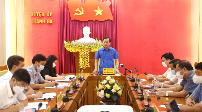 Chủ tịch UBND tỉnh Phú Thọ làm việc với lãnh đạo huyện Thanh Ba