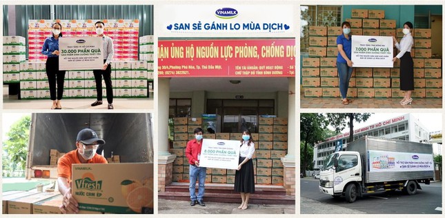 45.000 phần quà là những sản phẩm dinh dưỡng thiết yếu được Vinamilk trao tặng cho người dân, người lao động có hoàn cảnh khó khăn