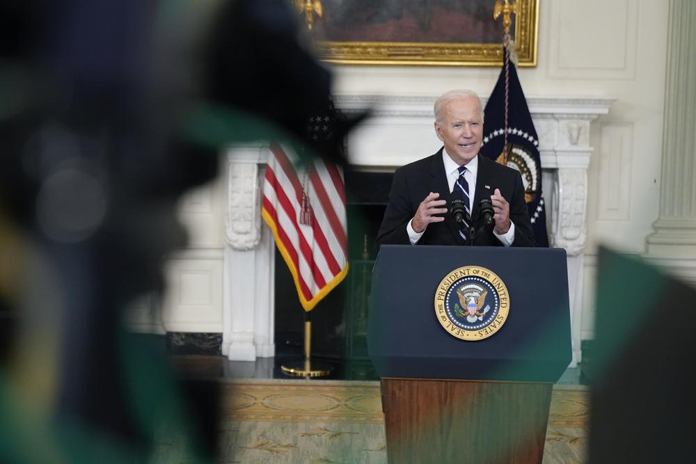 Tổng thống Biden phát biểu tại Nhà Trắng hôm thứ năm