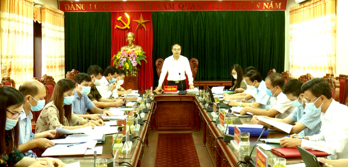Trưởng Ban Tuyên giáo Tỉnh ủy  Phú Thọ phát biểu tại hội nghị