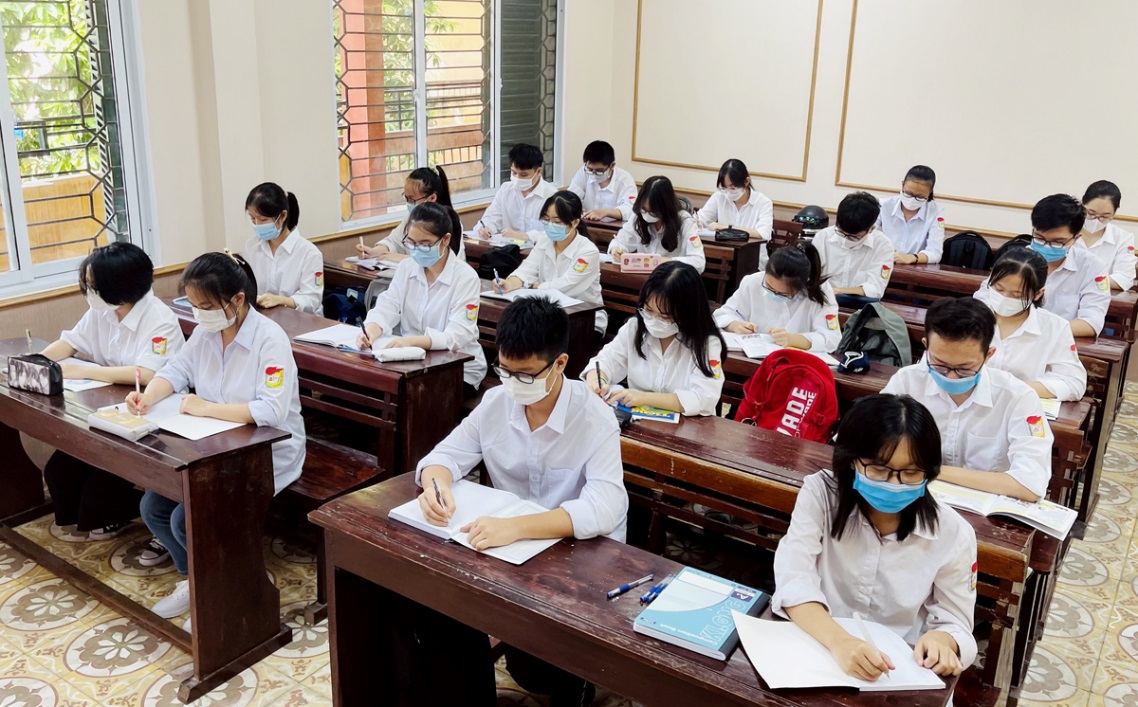 Lớp học tại Trường THPT Chuyên Hùng Vương (Phú Thọ)