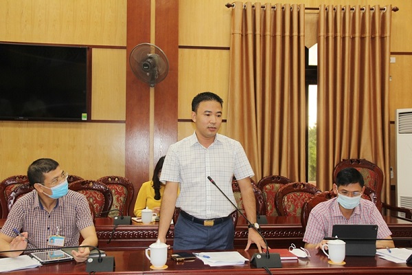 Đại diện Hiệp hội Doanh nghiệp tỉnh Thanh Hóa phát biểu tại Hội nghị