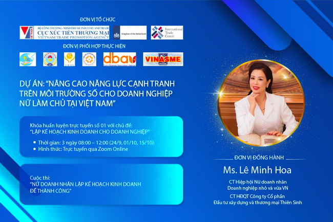 Hiệp hội Nữ doanh nhân, doanh nghiệp nhỏ và vừa Việt Nam đầu mối tiếp nhận hồ sơ thí sinh tham gia