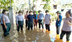 Nghệ An: Tổng Cục phòng chống thiên tai Trung ương kiểm tra, chỉ đạo khắc phục thiệt hại do ngập lụt tại huyện Quỳnh Lưu