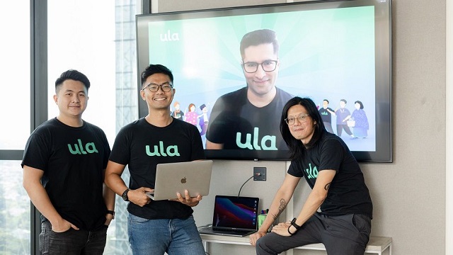 Đồng sáng lập của Ula (từ trái sang phải) Riky Tenggara (COO), Derry Sakti (CCO) và Alan Wong (CTO)
