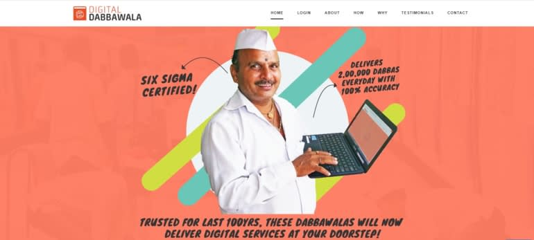 Trang web digitaldabbawala.com hỗ trợ các Dabbawalas mở rộng kế sinh nhai trong thời kỳ đại dịch