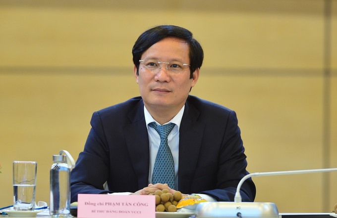 Ông Phạm Tấn Công, Chủ tịch VCCI. Ảnh: Hoàng Huy