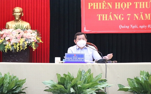 Ông Đặng Văn Minh, Chủ tịch UBND tỉnh Quảng Ngãi