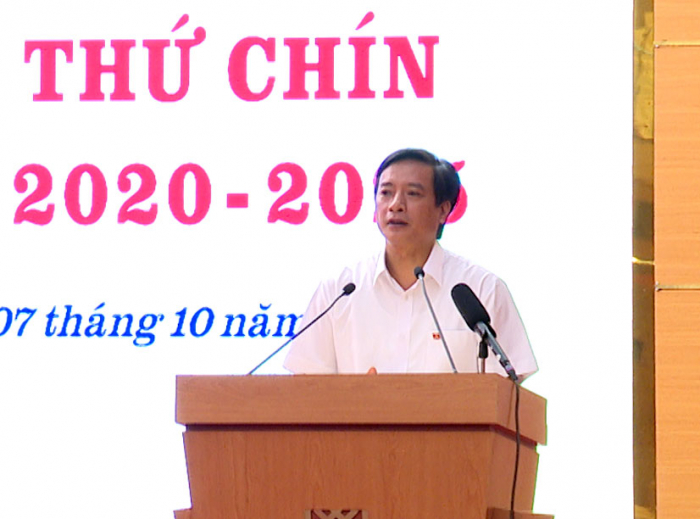 Bí thư Thành ủy Việt Trì phát biểu tại hội nghị