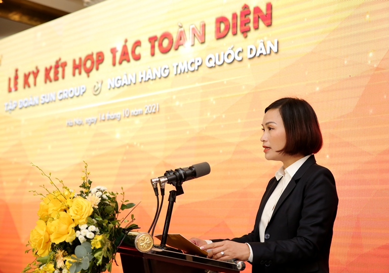 Bà Bùi Thị Thanh Hương - Chủ tịch HĐQT Ngân hàng TMCP Quốc Dân