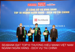 SeABank nằm trong Top 25 Thương hiệu tài chính dẫn đầu và Top 10 Thương hiệu mạnh  Việt Nam ngành ngân hàng - dịch vụ tài chính