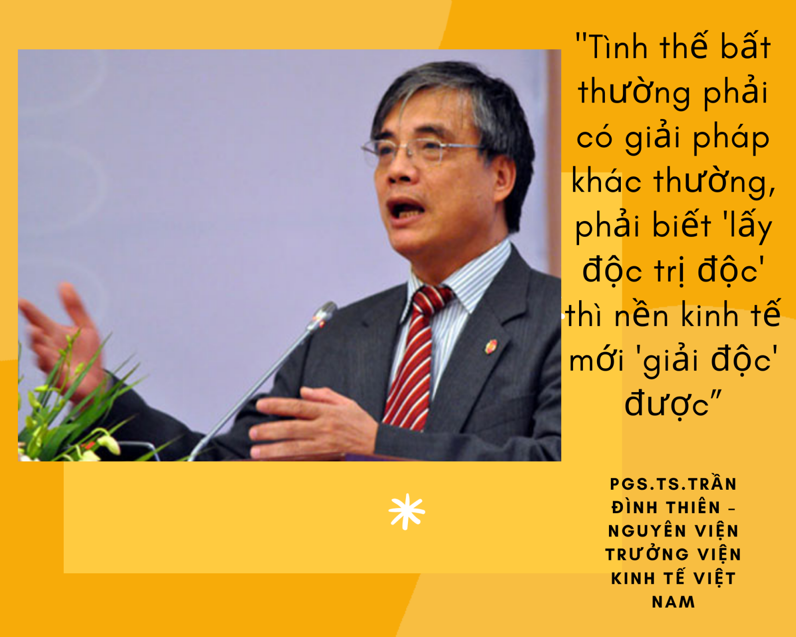 PGS.TS.Trần Đình Thiên – nguyên Viện trưởng Viện Kinh tế Việt Nam