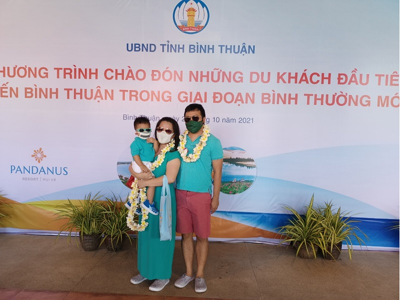 Du khách từ Tp.HCM đã đến Pandanus Resort, Mũi né, Phan Thiết vào sáng ngày 24/10/2021.