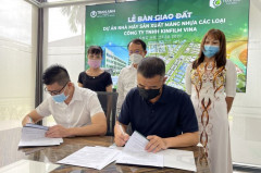 Trần Anh Group chính thức bàn giao đất dự án nhà máy sản xuất màng nhựa các loại thuộc KCN Trần Anh - Tân Phú