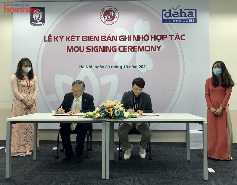 Ký kết thỏa thuận hợp tác giữa Trường Đại học Việt Nhật, ĐHQGHN và Công ty Cổ phần Deha.