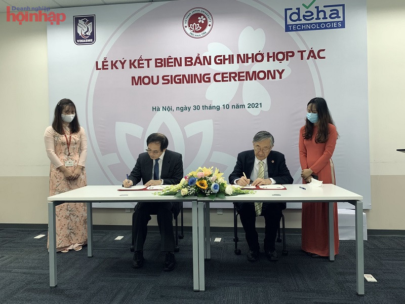 VINASME cùng Đại học Việt Nhật VNJ ký biên bản ghi nhớ hợp tác