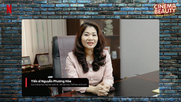 Bà Nguyễn Phương Hoà - cục trưởng Cục Hợp tác quốc tế - Bộ Văn hoá, Thể thao và Du lịch,