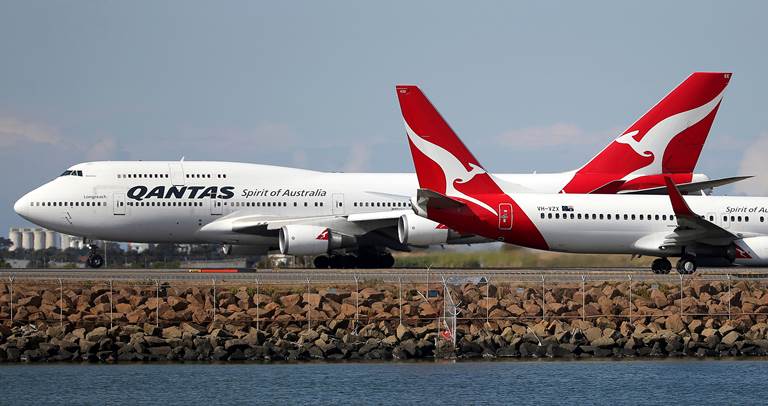 Máy bay của hàng hàng không Qantas Airways của Australia