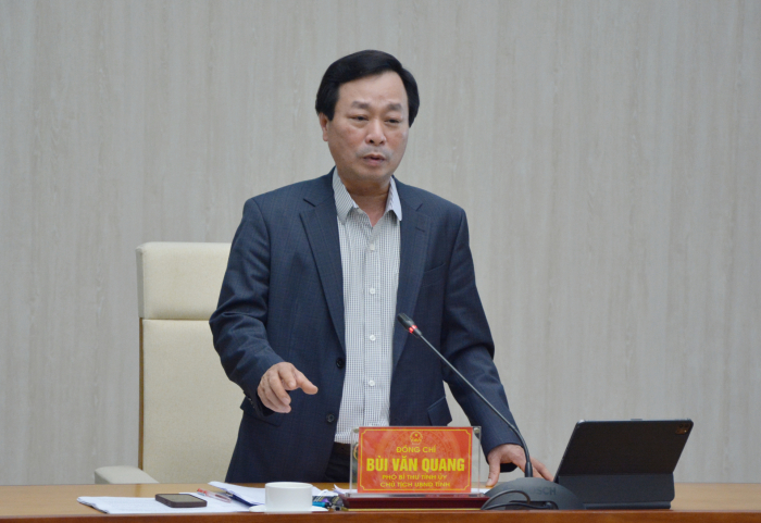 Chủ tịch UBND tỉnh Phú Thọ phát biểu chỉ đạo buổi làm việc