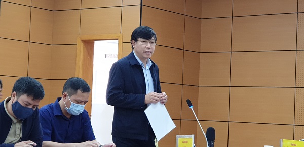 Phó Giám đốc Sở Y tế Quảng Ninh, ông Nguyễn Minh Tuấn thông tin cho báo chí tại hội nghị giao ban báo chí ngày 9/11/2021