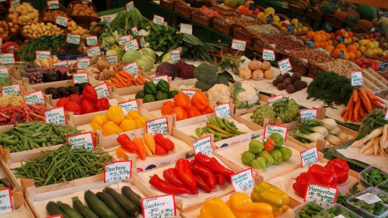 Chợ rau quả ở Na Uy