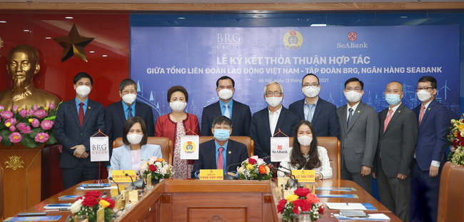 Tổng Liên đoàn Lao động Việt Nam ký kết thỏa thuận với  Tập đoàn BRG và SeABank