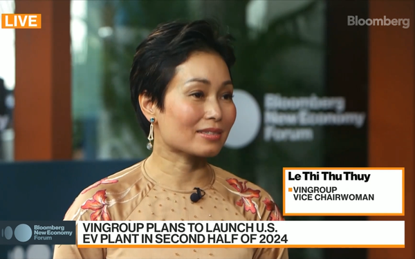 Bà Lê Thị Thu Thủy, Phó Chủ tịch Tập đoàn Vingroup, Chủ tịch VinFast: VinFast có thể sẽ niêm yết cổ phiếu ở Mỹ trong 1-2 năm tới