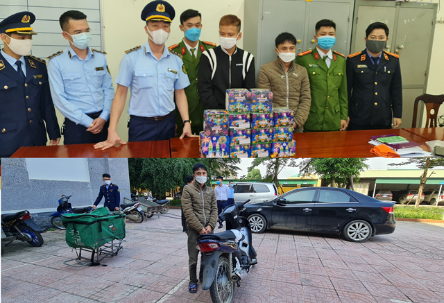 Cục QLTT Nghệ An: Phát hiện 18 xe đạp thể thao và 16,5kg pháo do nước ngoài sản xuất không có hoá đơn, chứng từ hợp pháp
