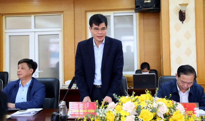 Phó Chủ tịch Thường trực HĐND tỉnh Phú Thọ- Dương Hoàng Hương phát biểu tại buổi giám sát