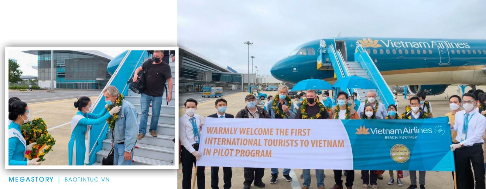Đà Nẵng đón chuyến bay thí điểm đầu tiên đưa du khách quốc tế đến Việt Nam