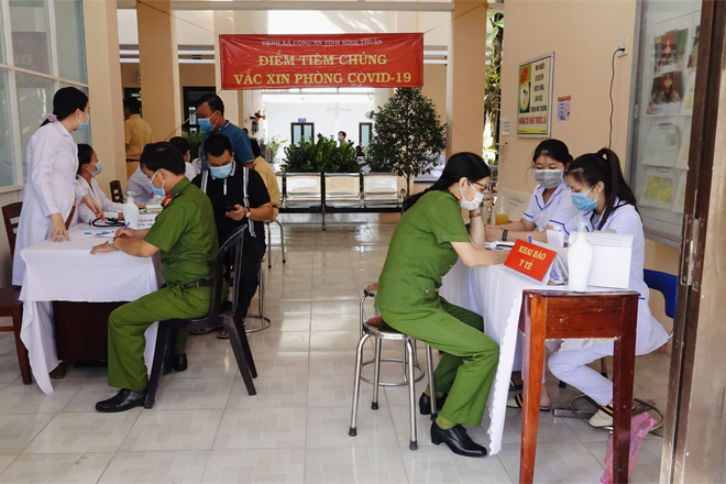 Bình Thuận đang đẩy nhanh tiến độ tiêm vaccine phòng Covid-19
