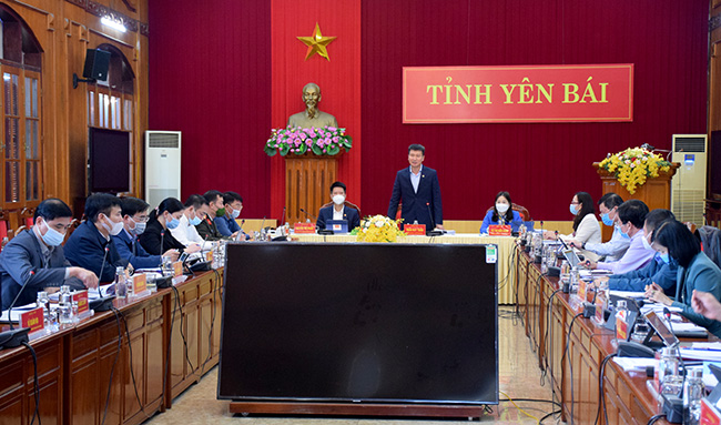 Quang cảnh phiên họp tổng kết 11 và triển khai nhiệm vụ trọng tâm tháng 12/2021 - Yên Bái