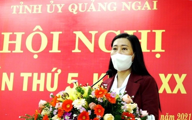 Bùi Thị Quỳnh Vân, Ủy viên Trung ương Đảng, Bí thư Tỉnh ủy, Chủ tịch HĐND tỉnh phát biểu