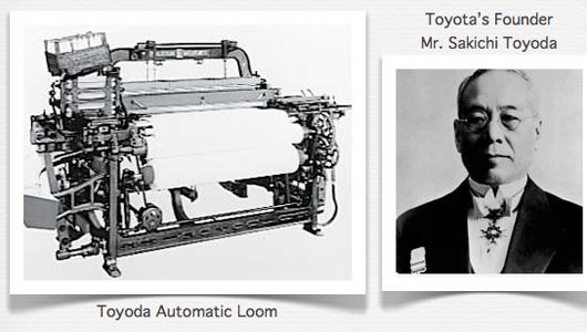 Chiếc máy dệt tự động đầu tiên của Nhật Bản do Sakichi Toyoda sáng chế