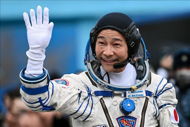 Tỷ phú Nhật Bản Yusaku Maezawa bắt đầu chuyến du hành vũ trụ kéo dài 12 ngày của mình. Nguồn: Internet