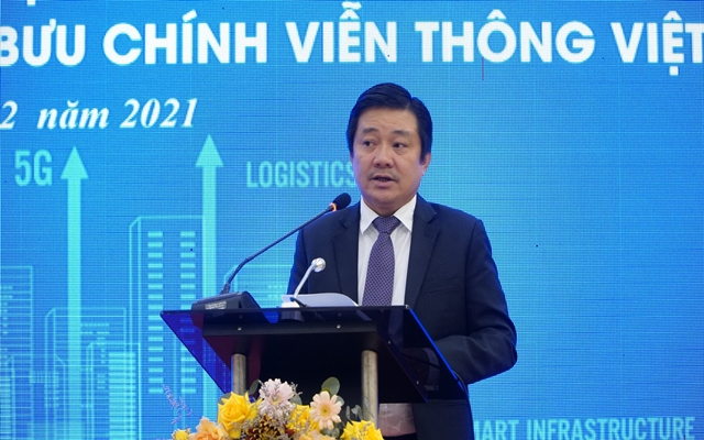 Ông Huỳnh Quang Liêm - Tổng Giám đốc Tập đoàn Bưu chính Viễn thông Việt Nam phát biểu