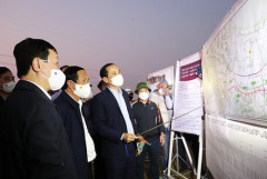 Phó Thủ tướng Chính phủ Lê Văn Thành kiểm tra Dự án đường cao tốc Bắc -  Nam đoạn qua địa bàn Nghệ An