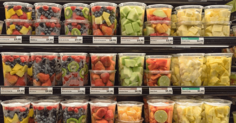 Sản phẩm hoa quả cắt sẵn tại EU