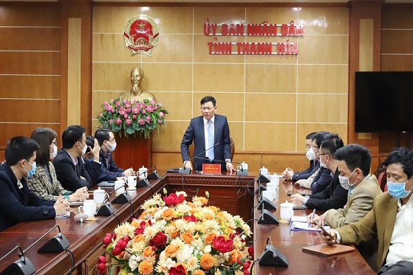 Ông Nguyễn Văn Thi,  Phó Chủ tịch Thường trực UBND tỉnh Thanh Hóa phát biểu