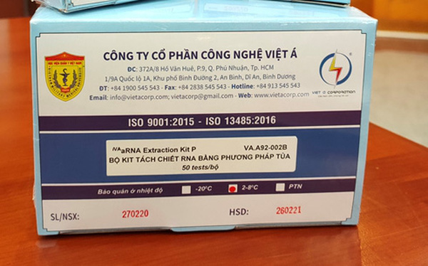 bộ kit xét nghiệm Covid-19 của Việt Á