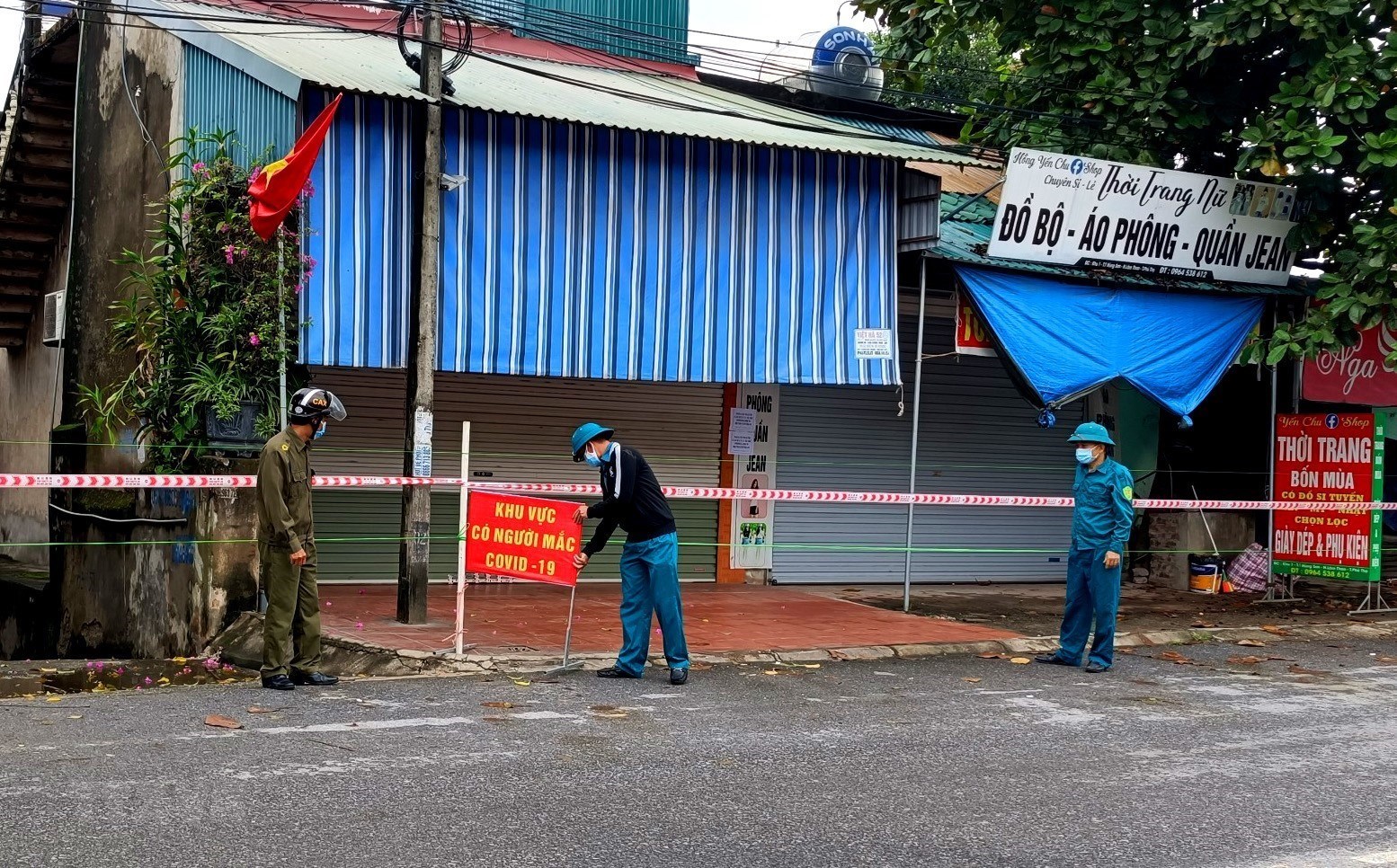 Khoanh vùng cách ly người nhiễm Covid tại nhà (Ảnh minh họa)