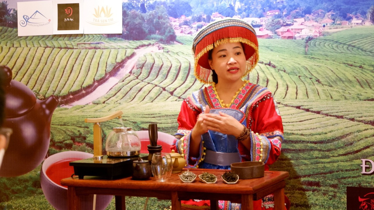 Thực hành pha trà, trải nghiệm không gian văn hóa trà Việt