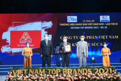 VISSAN đạt Top 10 Thương hiệu hàng đầu Việt Nam năm 2021