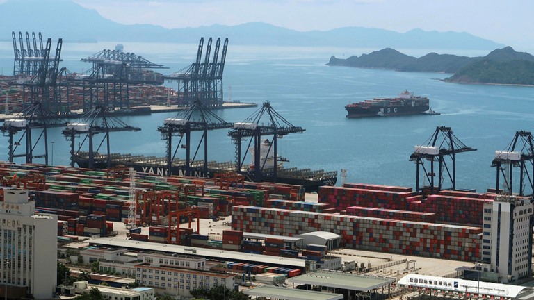 1 cảng xuất nhập khẩu của Trung Quốc