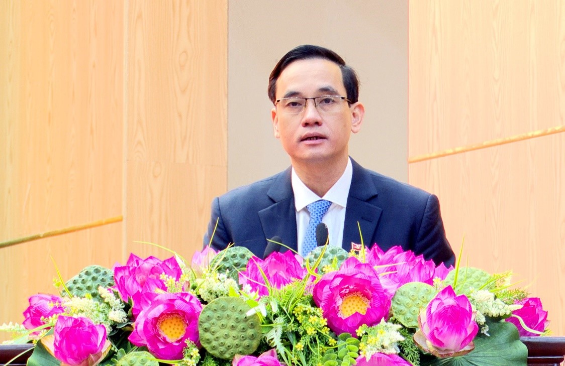 Chủ tịch Ủy ban MTTQ tỉnh Phú Thọ- Nguyễn Hải phát biểu tại lễ kỷ niệm