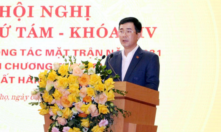 Phó Chủ tịch UBND tỉnh Phú Thọ- Hồ Đại Dũng thông báo tình hình kinh tế - xã hội của tỉnh năm 2021