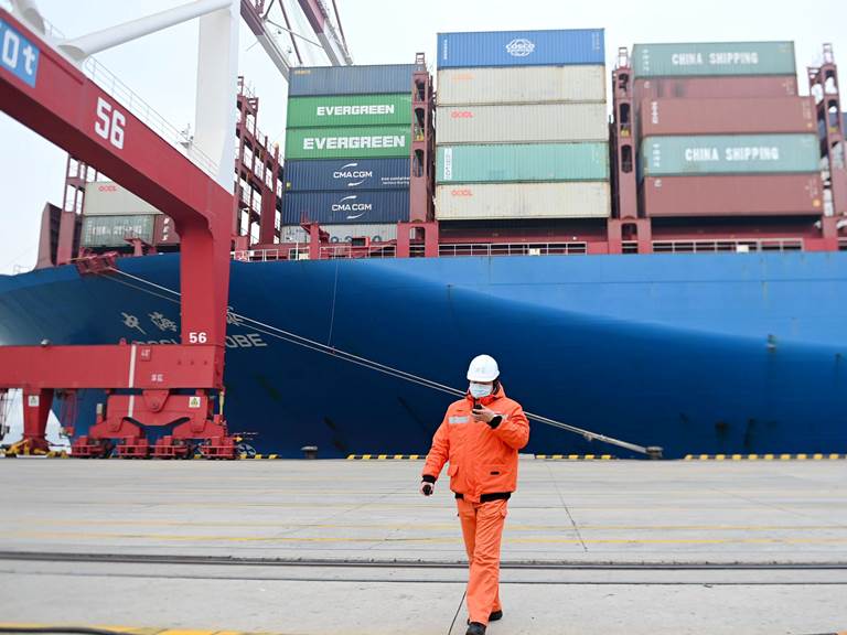 1 cảng xuất nhập khẩu tại Trung Quốc