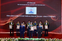 UDIC được xếp hạng Top 500 doanh nghiệp lớn nhất Việt Nam 2021
